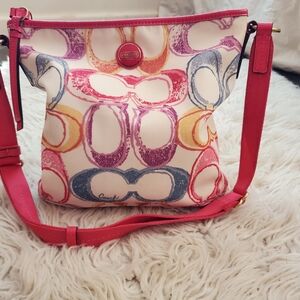 Coach Multicolor Patterned Crossbody Bag